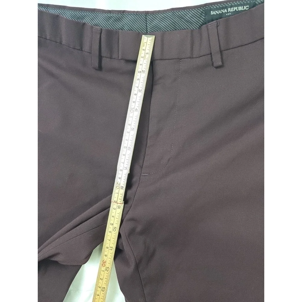 Banana Republic Pants Dress Pants Mens 31x29 Maroon Extra Slim Stretch Act:31x29